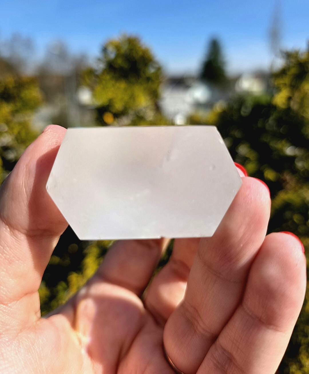 Himalayan Quartz Tower | Clear Crystal Point, Polished Mineral Specimen (5 cm)