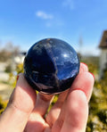 Blue Fluorite Sphere | Polished Crystal Ball | Collector Display Piece | Crystal Decor for Mineral Lovers