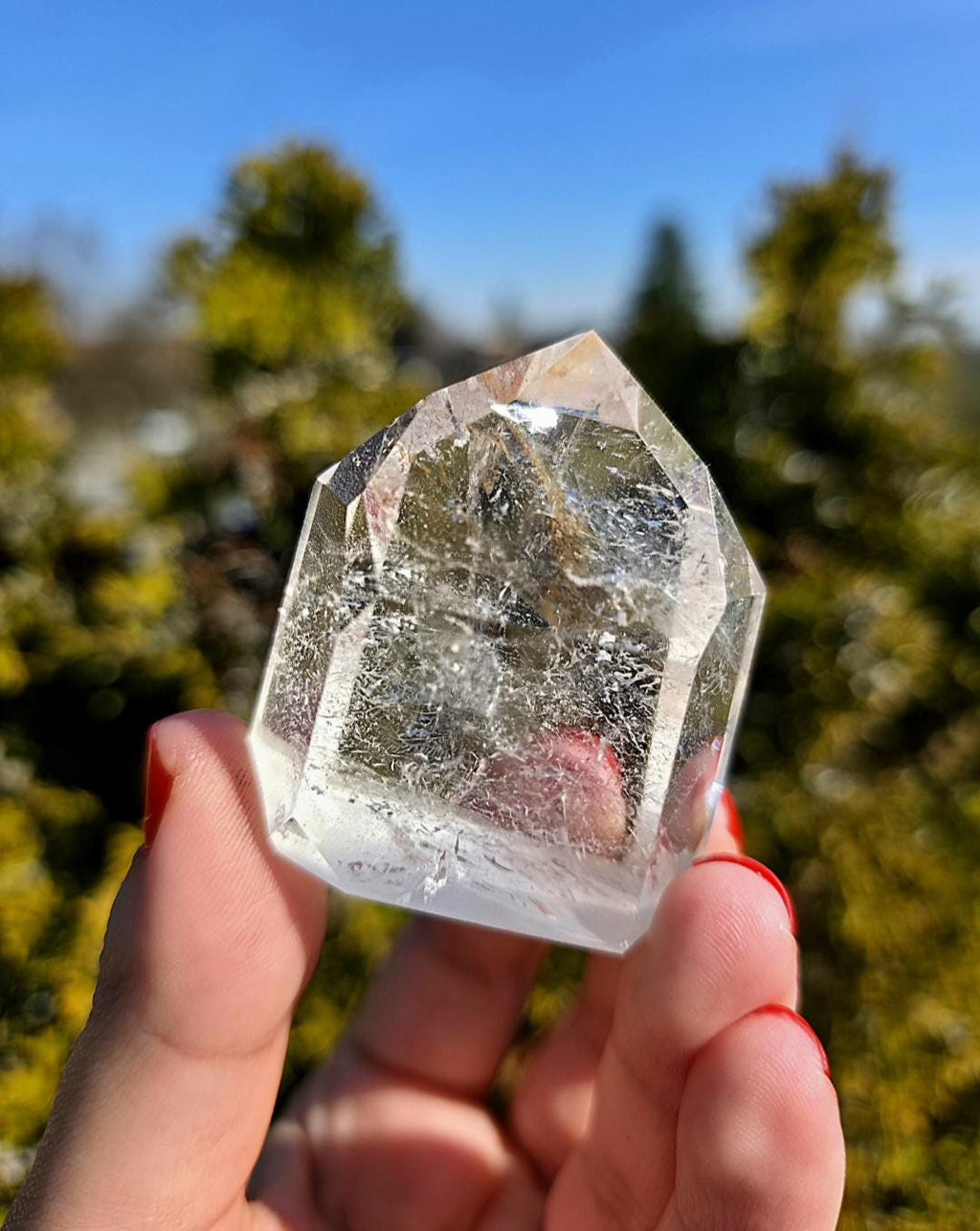 Himalayan Clear Quartz Tower | Polished Natural Crystal Point, Display Specimen