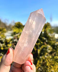 Polished Rose Quartz Tower | Natural Pink Crystal Point, Self Love Specimen