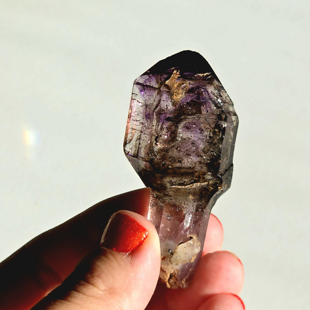 Natural Amethyst Scepter Crystal | Unique Quartz Growth Formation | Collector Mineral Specimen