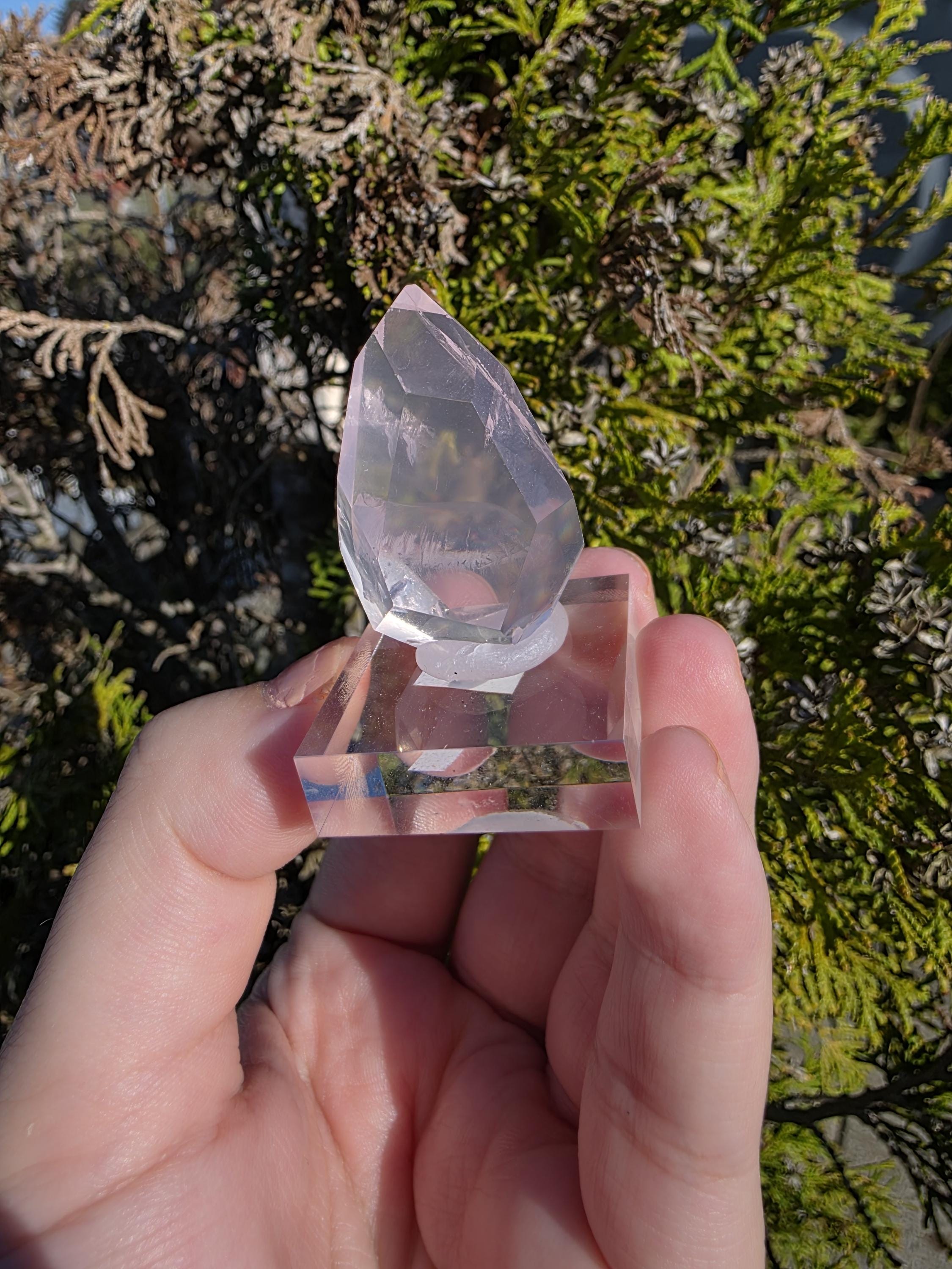 Mozambique Rose Quartz Freeform | Gem Quality Pink Quartz | Polished Crystal Decor