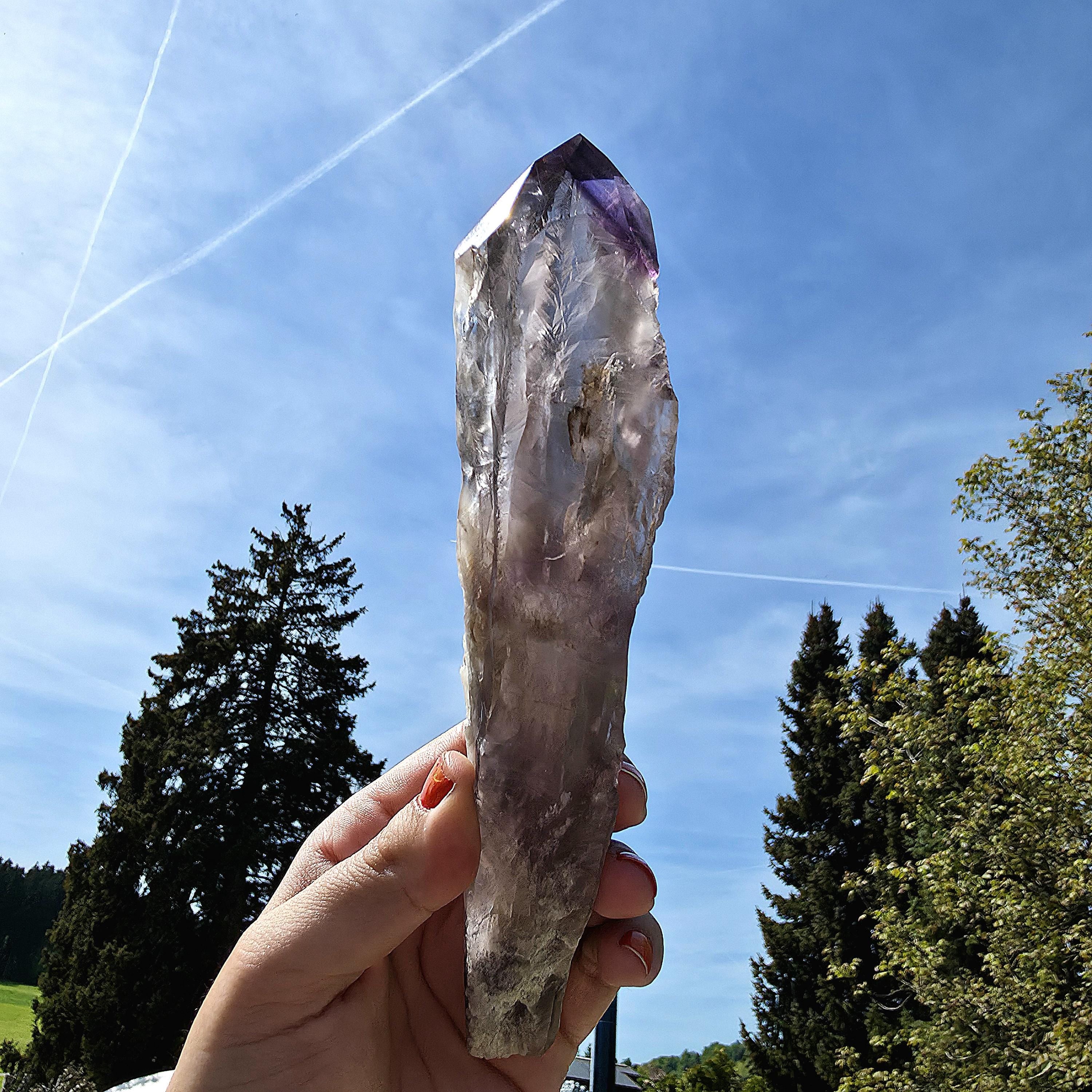 Bahia Amethyst Root Dragon Tooth | Raw Amethyst Point | Purple Quartz Crystal Specimen