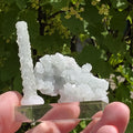 Stalactitic Apophyllite Cluster | Druzy Apophyllite Formation | Rare Columnar Apophyllite Specimen | Sparkling Mineral Decor