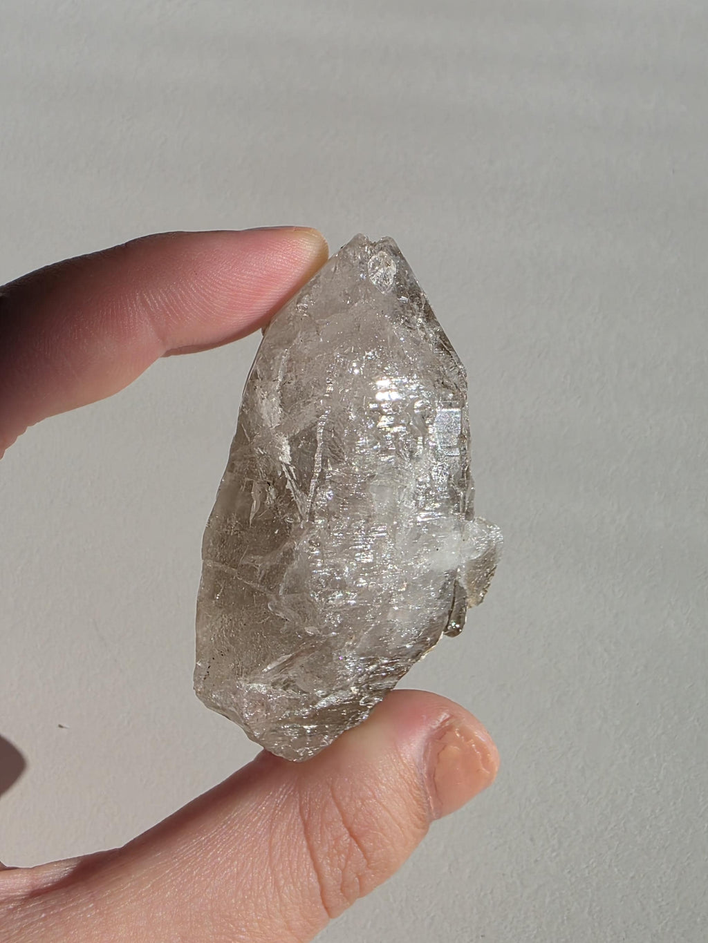 Alpine Quartz Crystal Point | Swiss Alps Clear Quartz with Matrix | Natural Collector Mineral Specimen