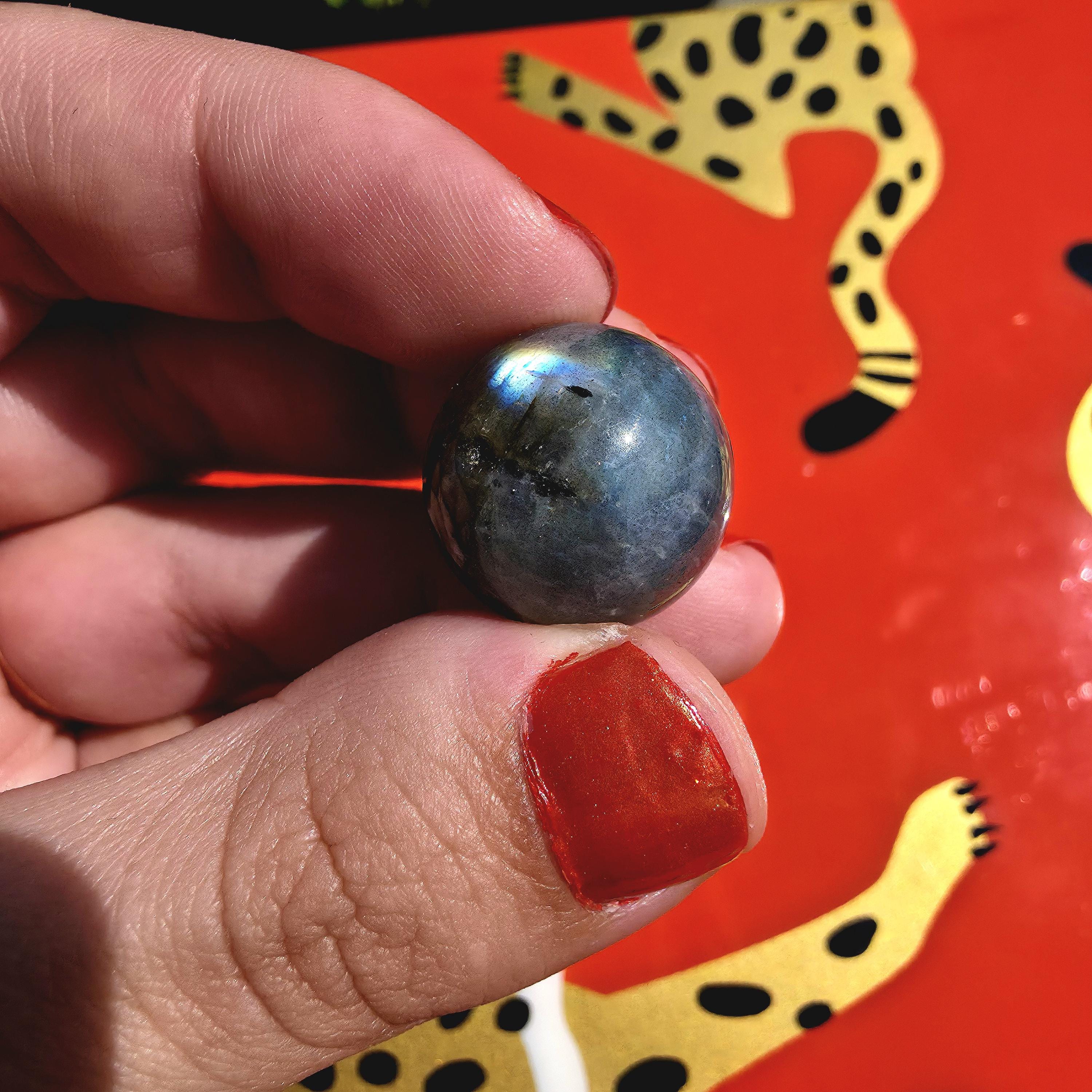 Flashy Labradorite Mini Sphere | Blue Green Gold Flash Crystal | High Quality Polished Gemstone Orb | Small Display Stone