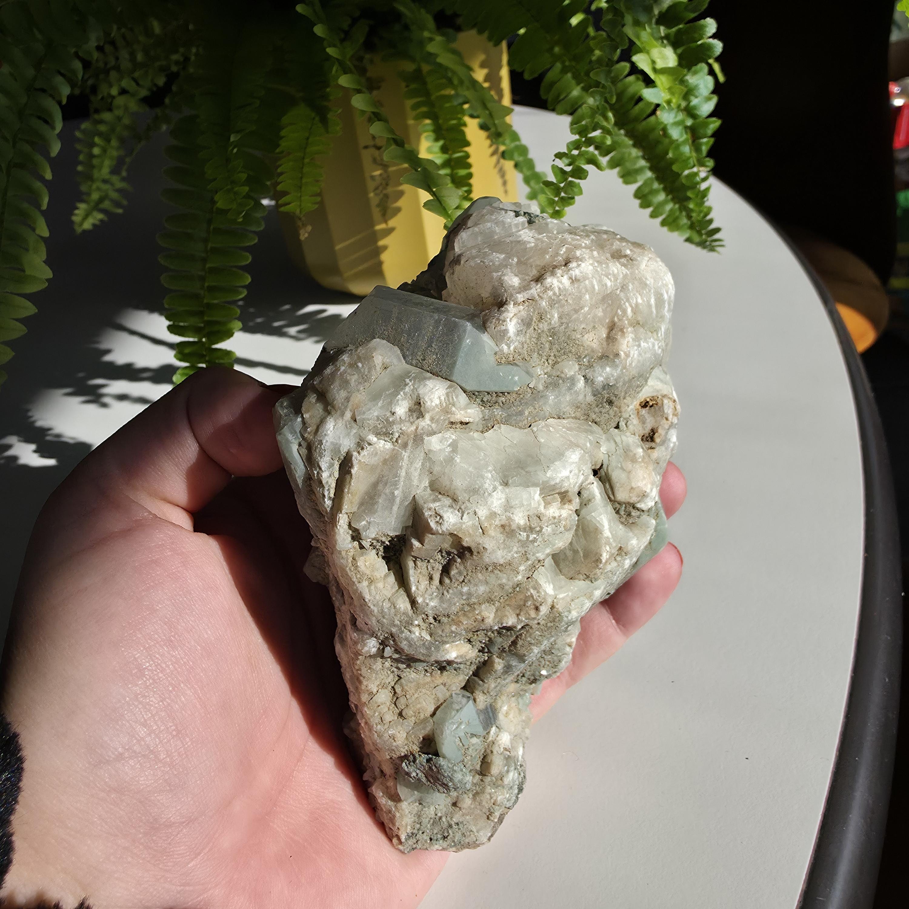 Swiss Alpine Chlorite Quartz Cluster | Green Chlorite Included Quartz | Large Alpine Quartz Specimen | Swiss Alps
