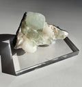 Mint Green Apophyllite with Stilbite | Natural Zeolite Crystal Specimen | Collector Mineral Display Decor