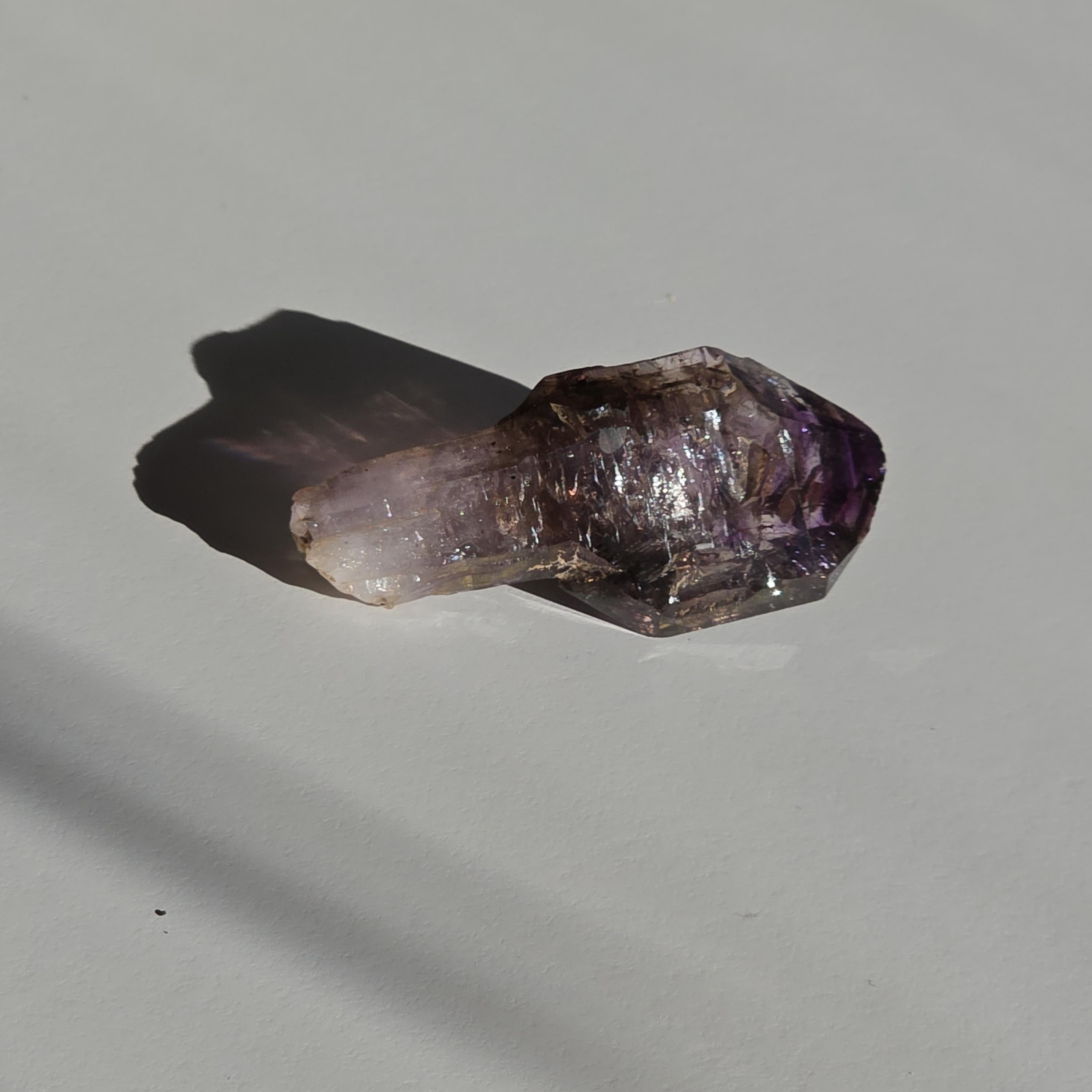 Natural Amethyst Scepter Crystal | Unique Quartz Growth Formation | Collector Mineral Specimen