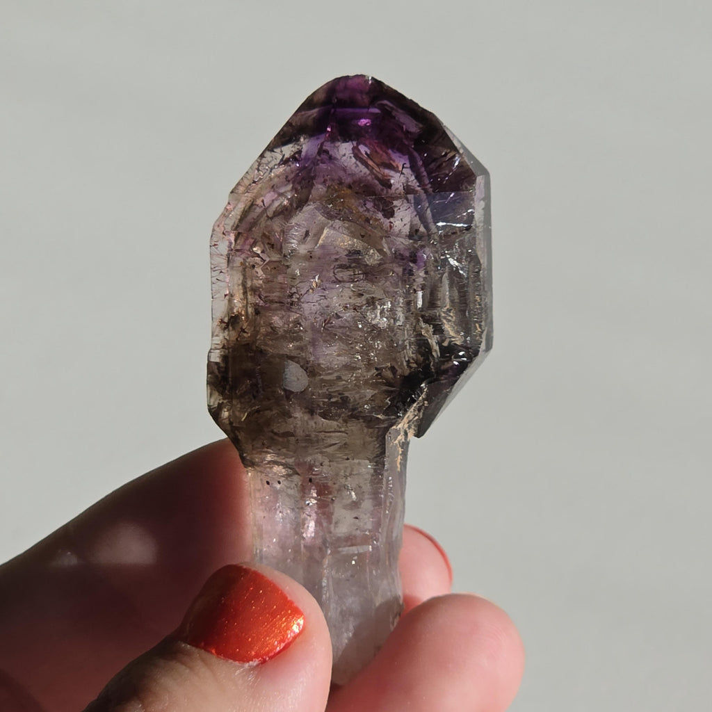Natural Amethyst Scepter Crystal | Unique Quartz Growth Formation | Collector Mineral Specimen