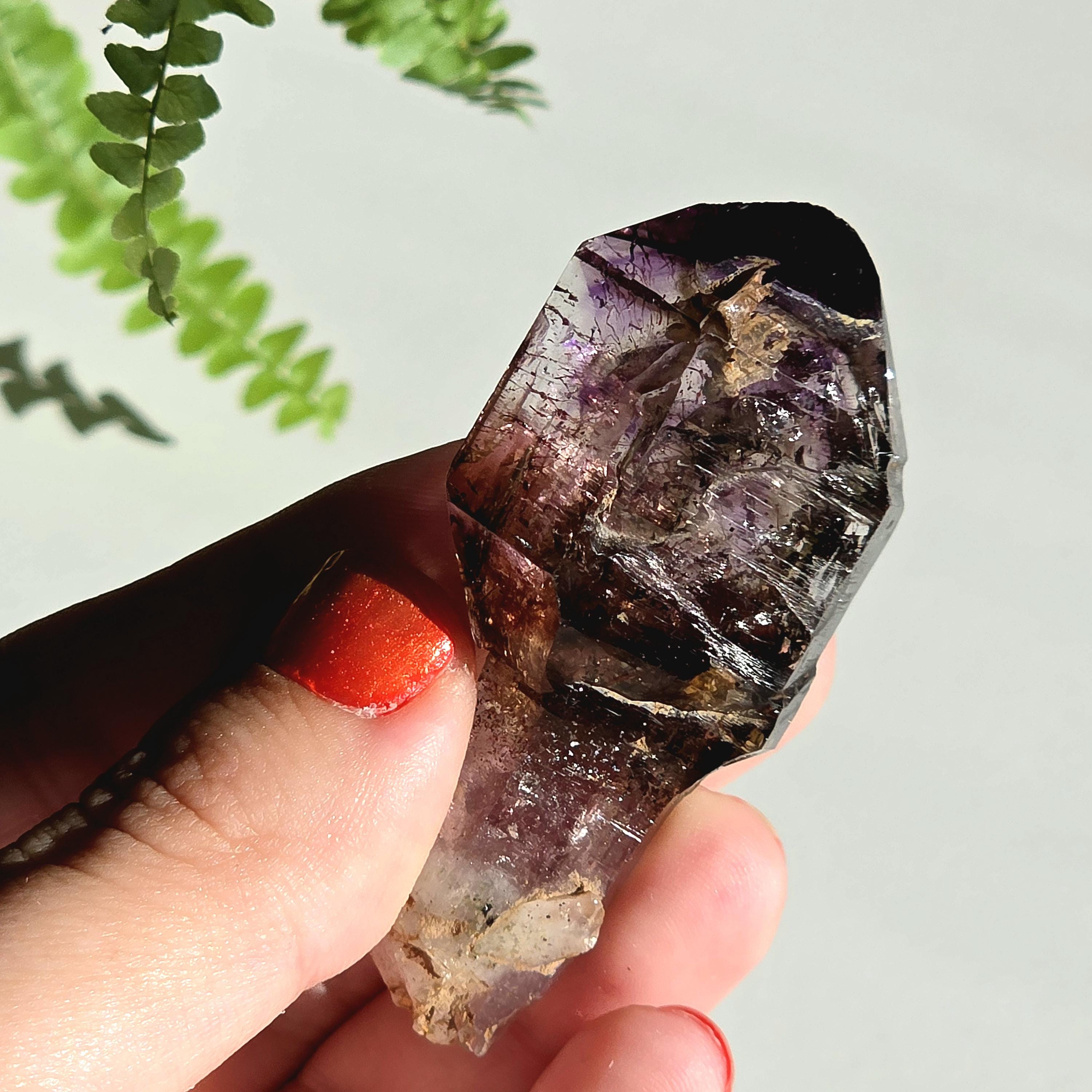 Natural Amethyst Scepter Crystal | Unique Quartz Growth Formation | Collector Mineral Specimen