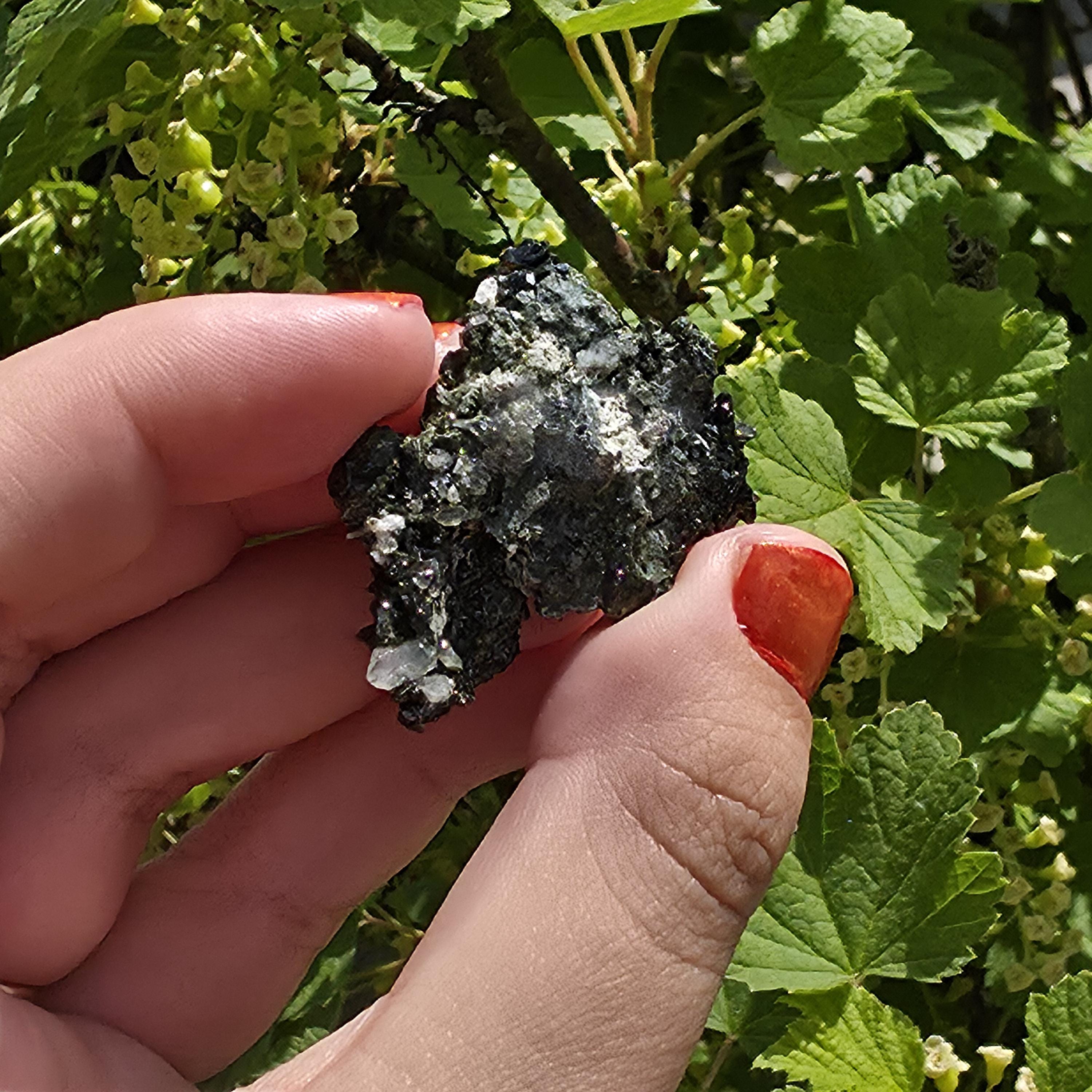 Epidote Specimen | Natural Green Crystal Cluster | Collector Mineral Display Decor