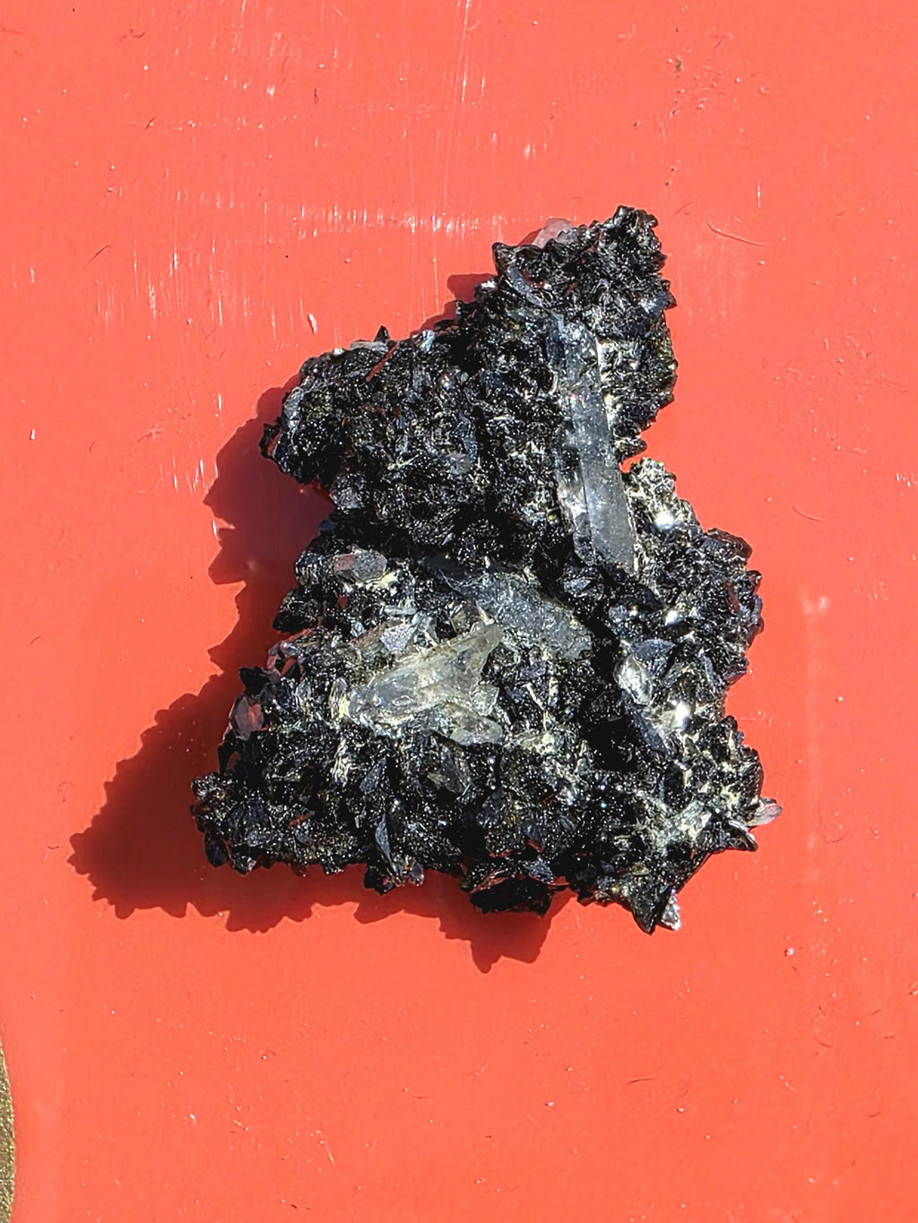 Epidote Specimen | Natural Green Crystal Cluster | Collector Mineral Display Decor