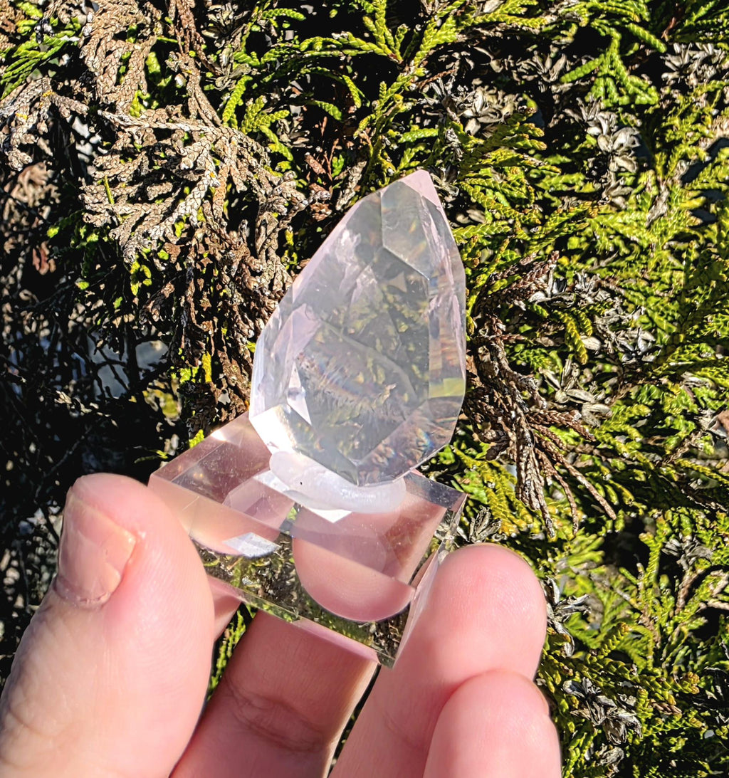Mozambique Rose Quartz Freeform | Gem Quality Pink Quartz | Polished Crystal Decor