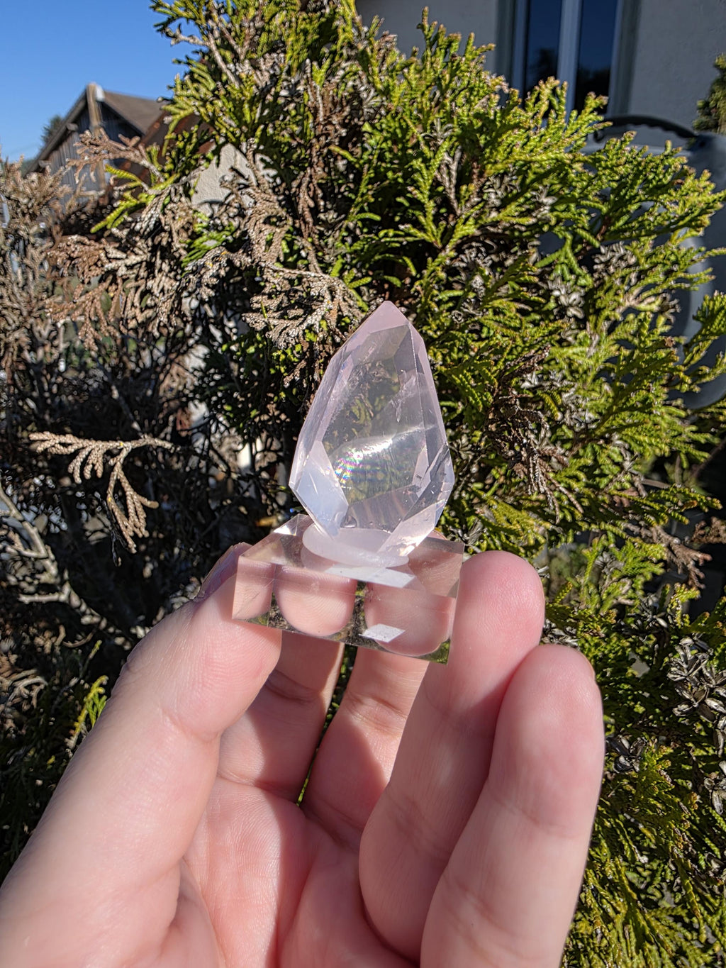 Mozambique Rose Quartz Freeform | Gem Quality Pink Quartz | Polished Crystal Decor