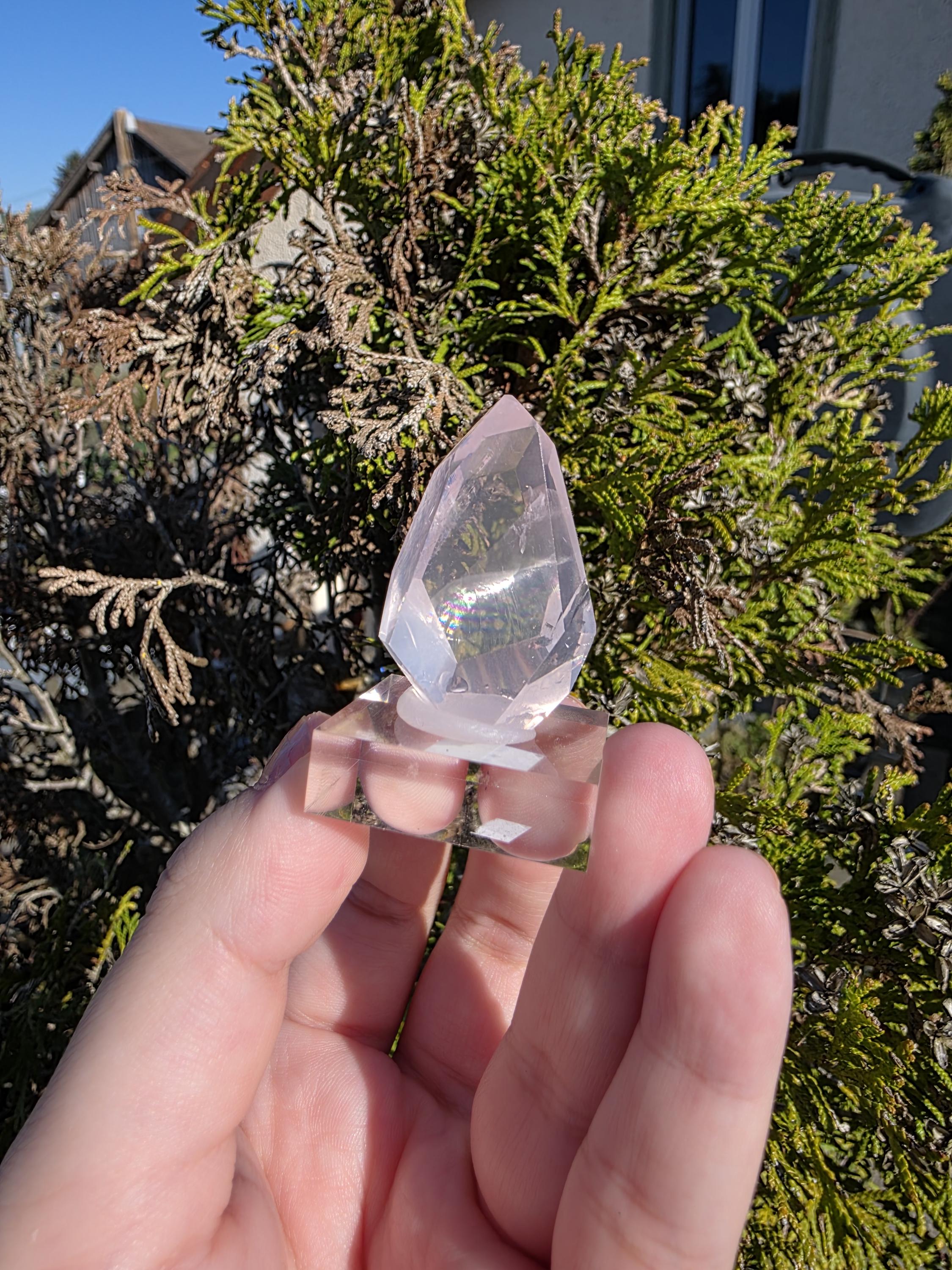 Mozambique Rose Quartz Freeform | Gem Quality Pink Quartz | Polished Crystal Decor