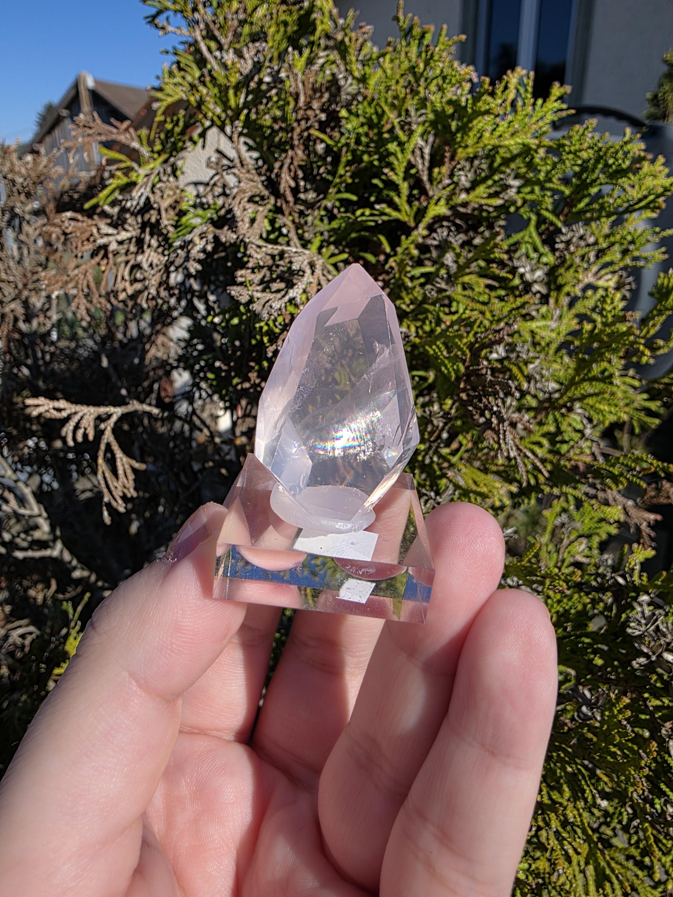 Mozambique Rose Quartz Freeform | Gem Quality Pink Quartz | Polished Crystal Decor
