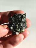 Epidote Specimen | Natural Green Crystal Cluster | Collector Mineral Display Decor