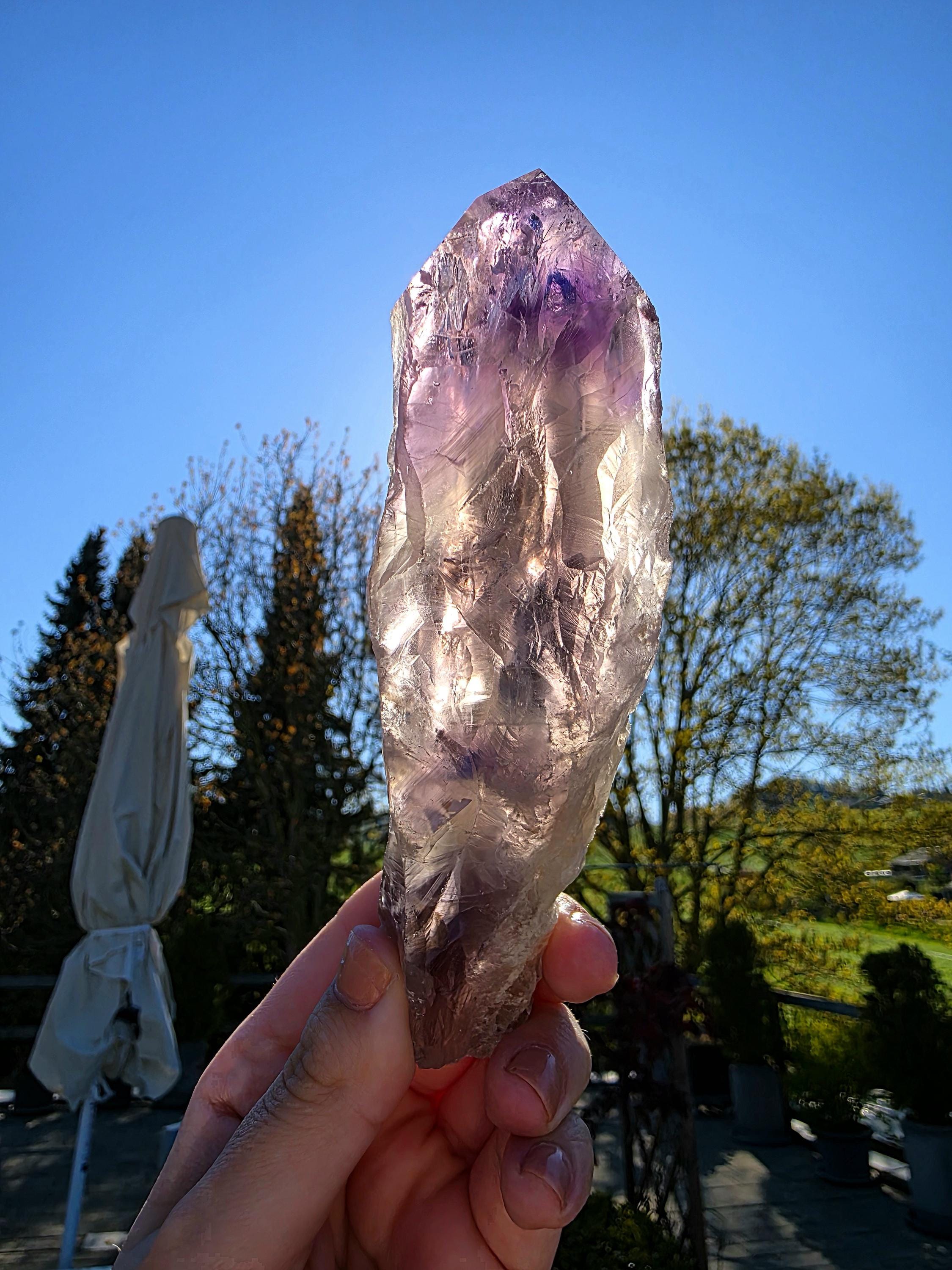 Bahia Amethyst Root Dragon Tooth | Raw Amethyst Point | Purple Quartz Crystal Specimen
