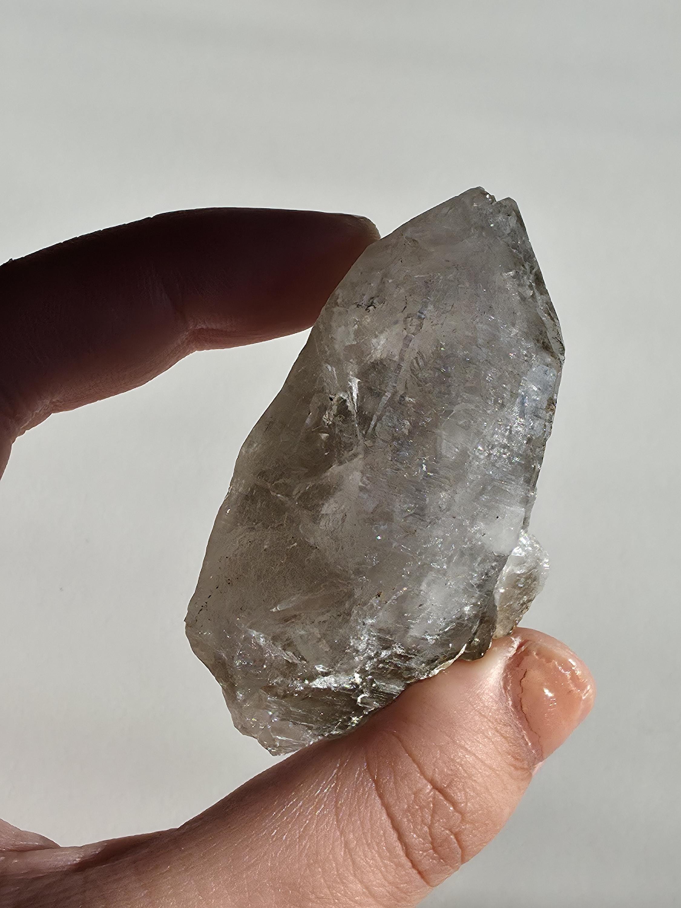 Alpine Quartz Crystal Point | Swiss Alps Clear Quartz with Matrix | Natural Collector Mineral Specimen