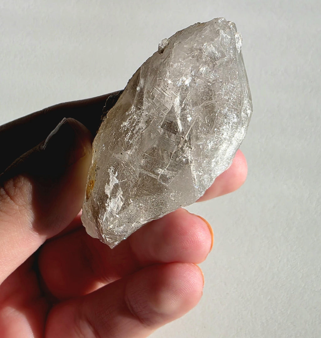 Alpine Quartz Crystal Point | Swiss Alps Clear Quartz with Matrix | Natural Collector Mineral Specimen