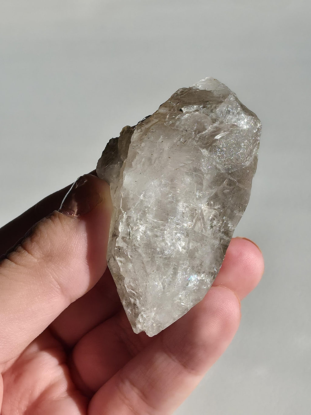 Alpine Quartz Crystal Point | Swiss Alps Clear Quartz with Matrix | Natural Collector Mineral Specimen