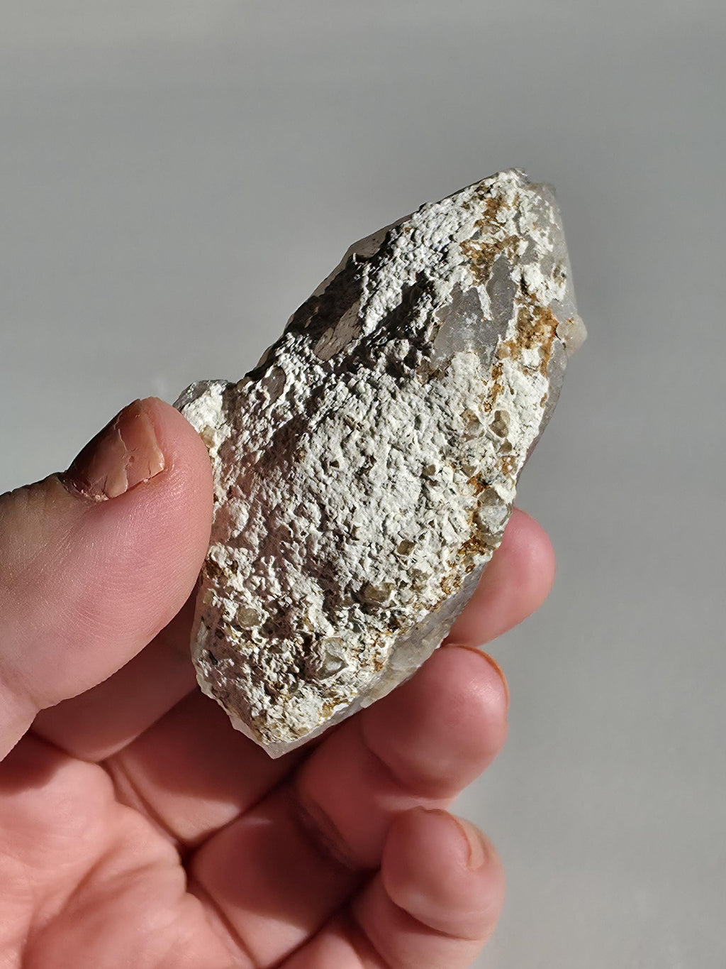 Alpine Quartz Crystal Point | Swiss Alps Clear Quartz with Matrix | Natural Collector Mineral Specimen