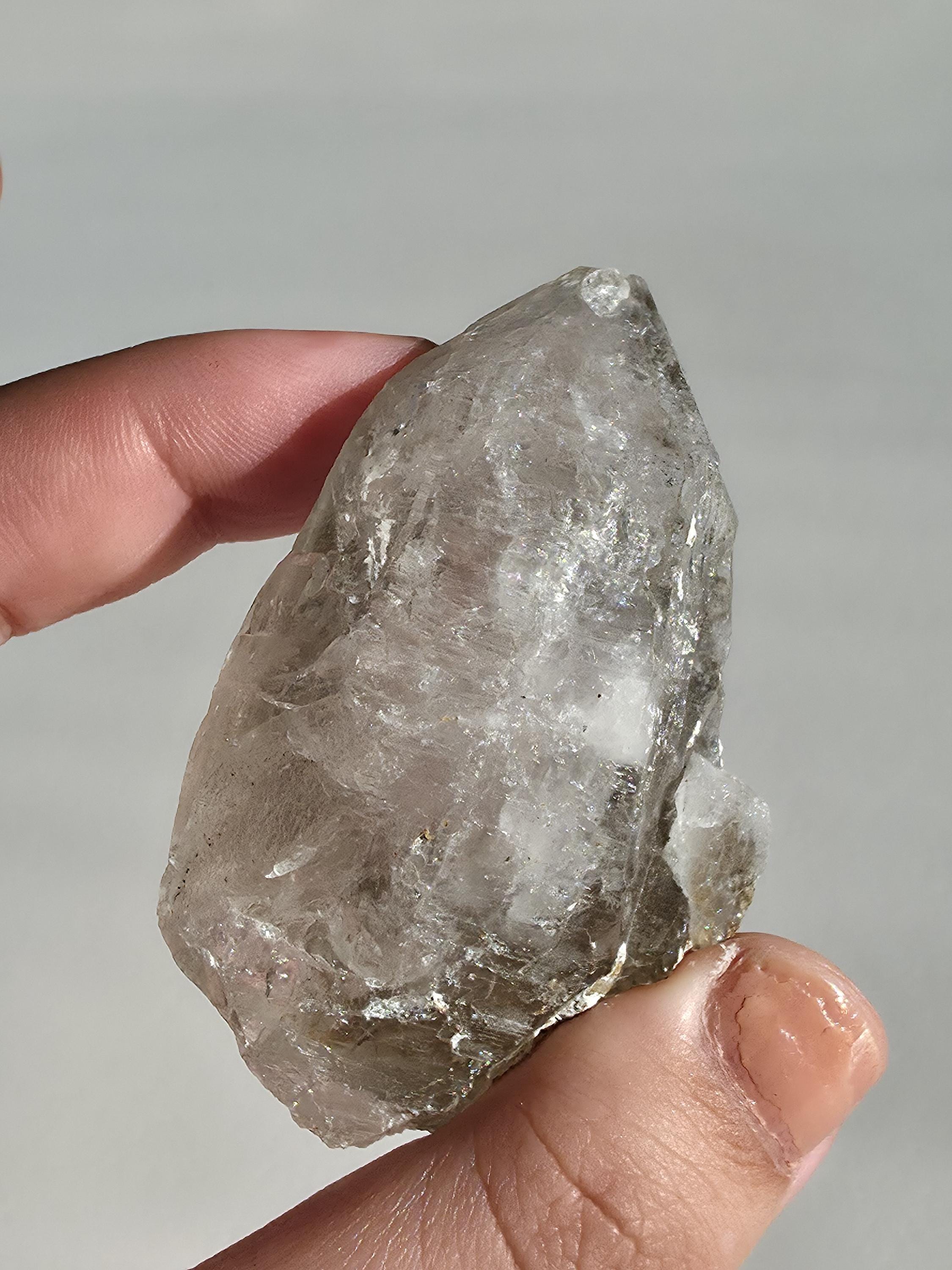 Alpine Quartz Crystal Point | Swiss Alps Clear Quartz with Matrix | Natural Collector Mineral Specimen