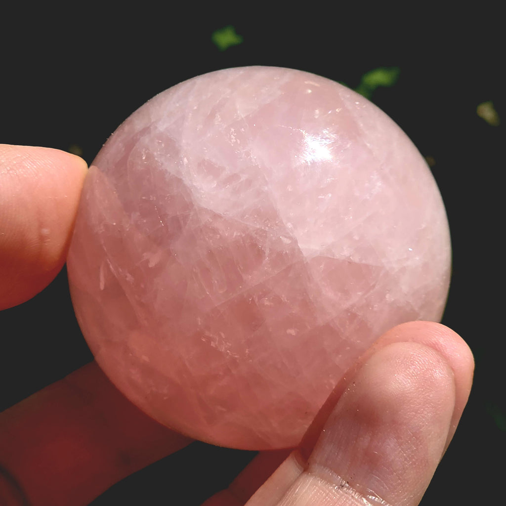 Rose Quartz Sphere | Pink Crystal Orb | Polished Love Stone | 5cm Gemstone Sphere | High Quality Crystal Display