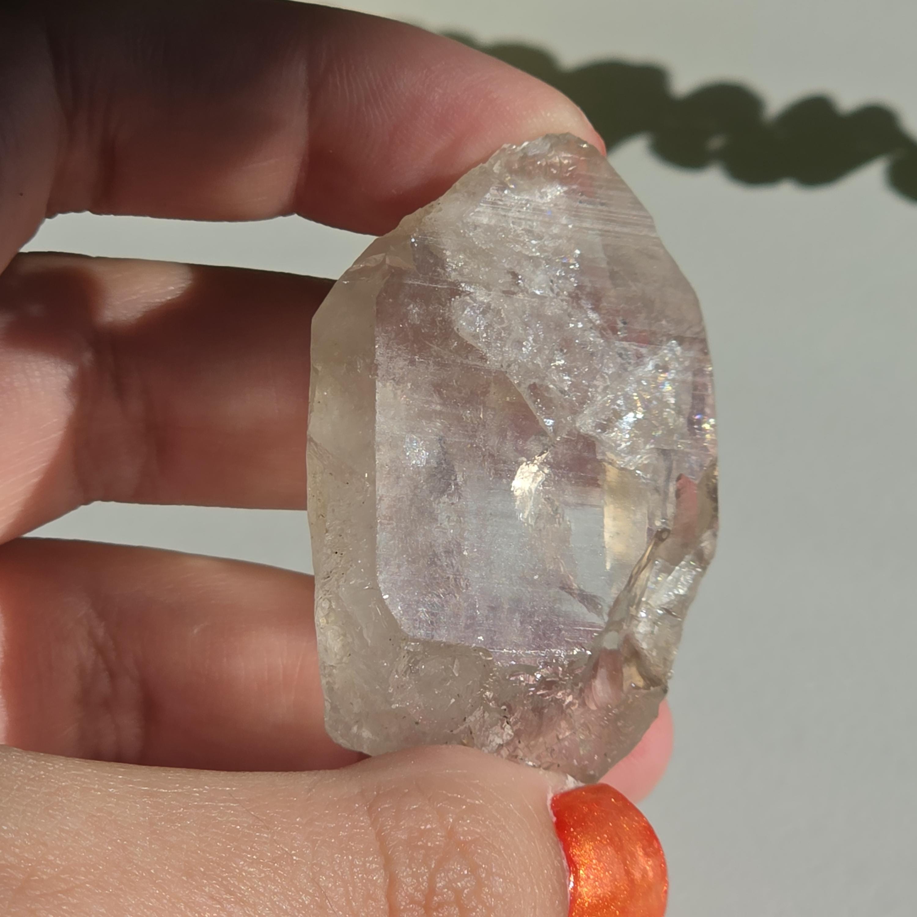 Alpine Quartz Crystal Point | Swiss Alps Clear Quartz with Matrix | Natural Collector Mineral Specimen