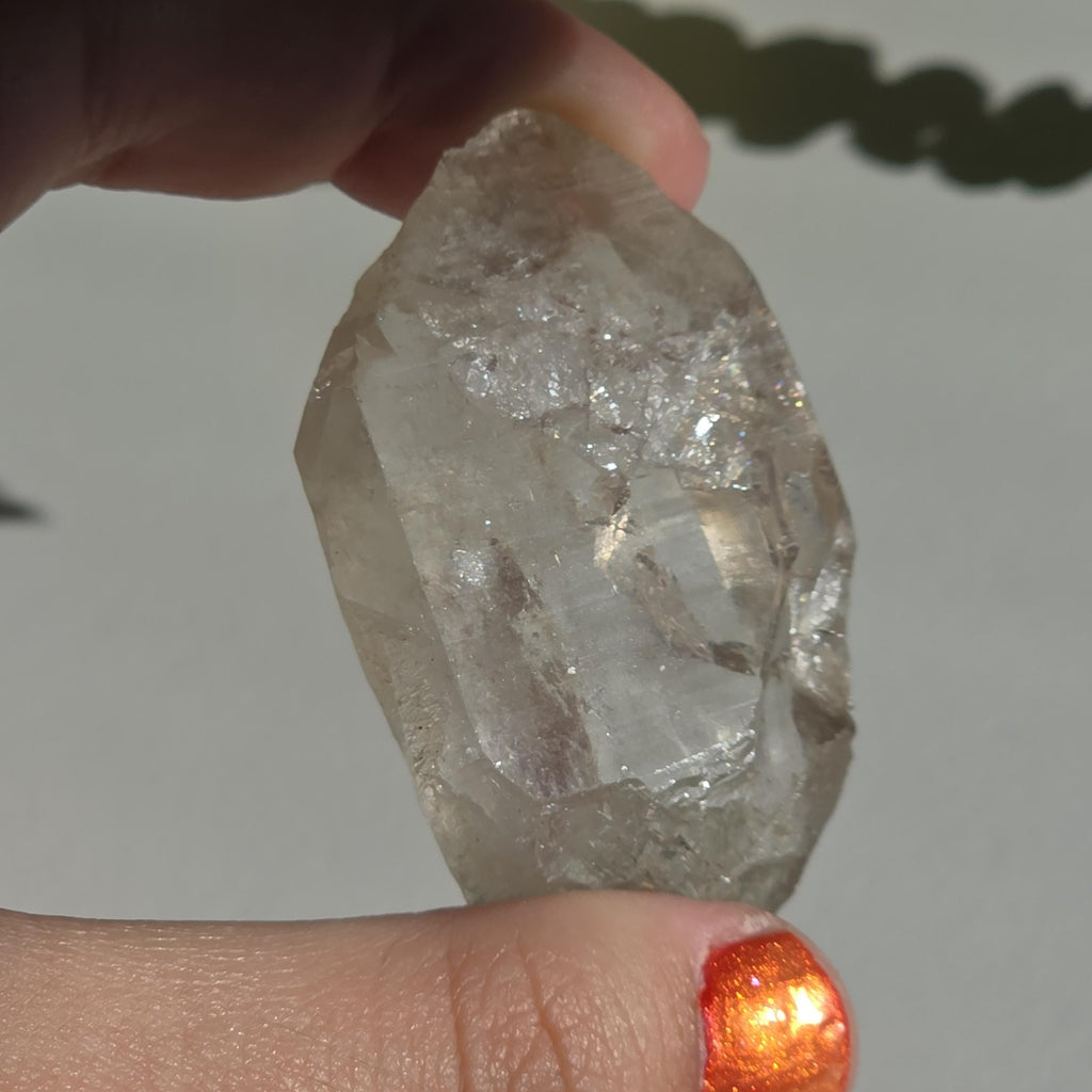Alpine Quartz Crystal Point | Swiss Alps Clear Quartz with Matrix | Natural Collector Mineral Specimen