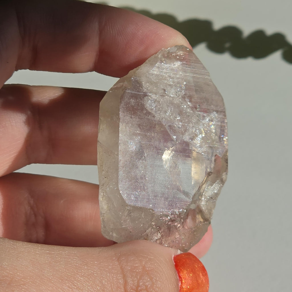 Alpine Quartz Crystal Point | Swiss Alps Clear Quartz with Matrix | Natural Collector Mineral Specimen