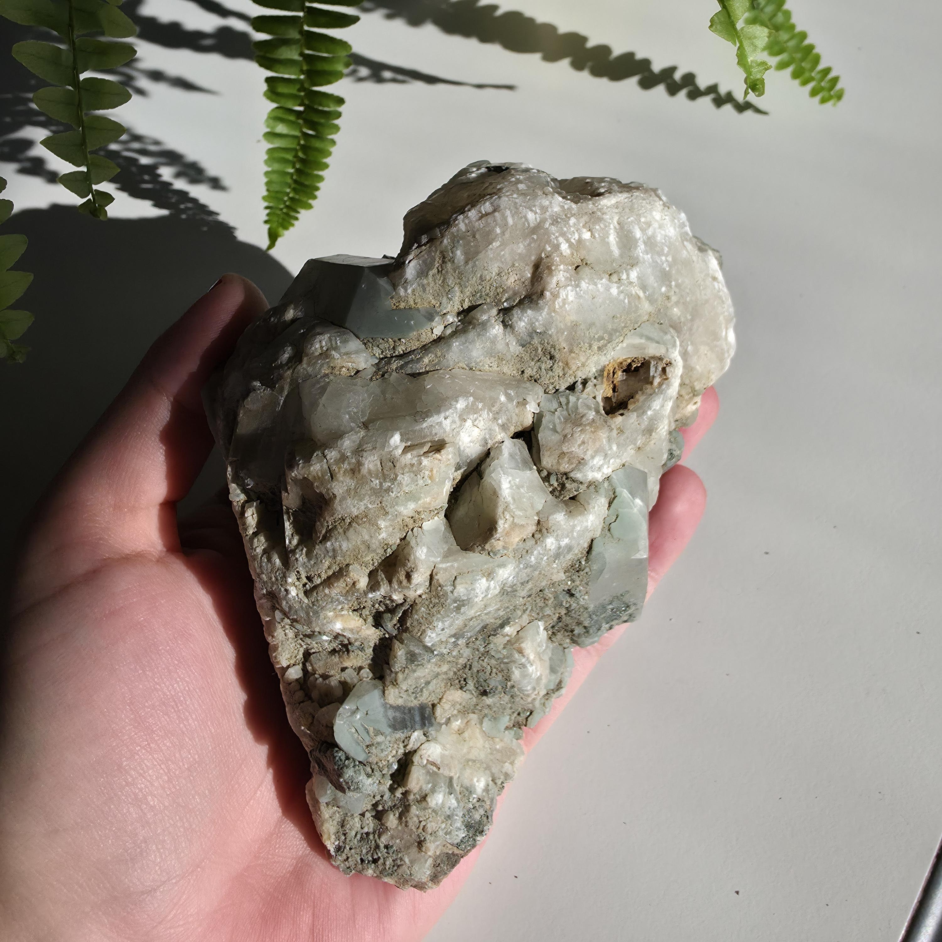 Swiss Alpine Chlorite Quartz Cluster | Green Chlorite Included Quartz | Large Alpine Quartz Specimen | Swiss Alps