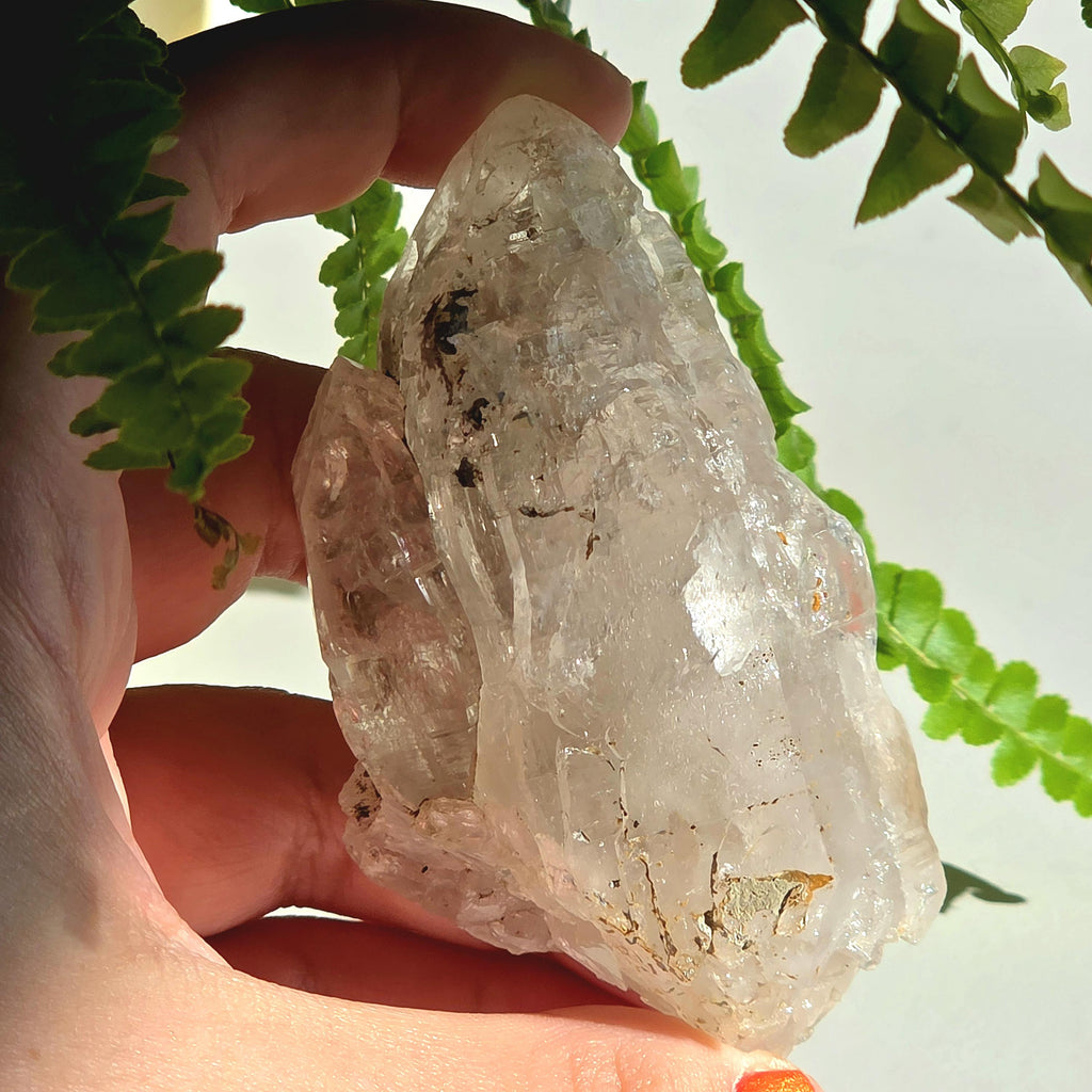 Alpine Quartz Crystal Point | Swiss Alps Clear Quartz with Matrix | Natural Collector Mineral Specimen