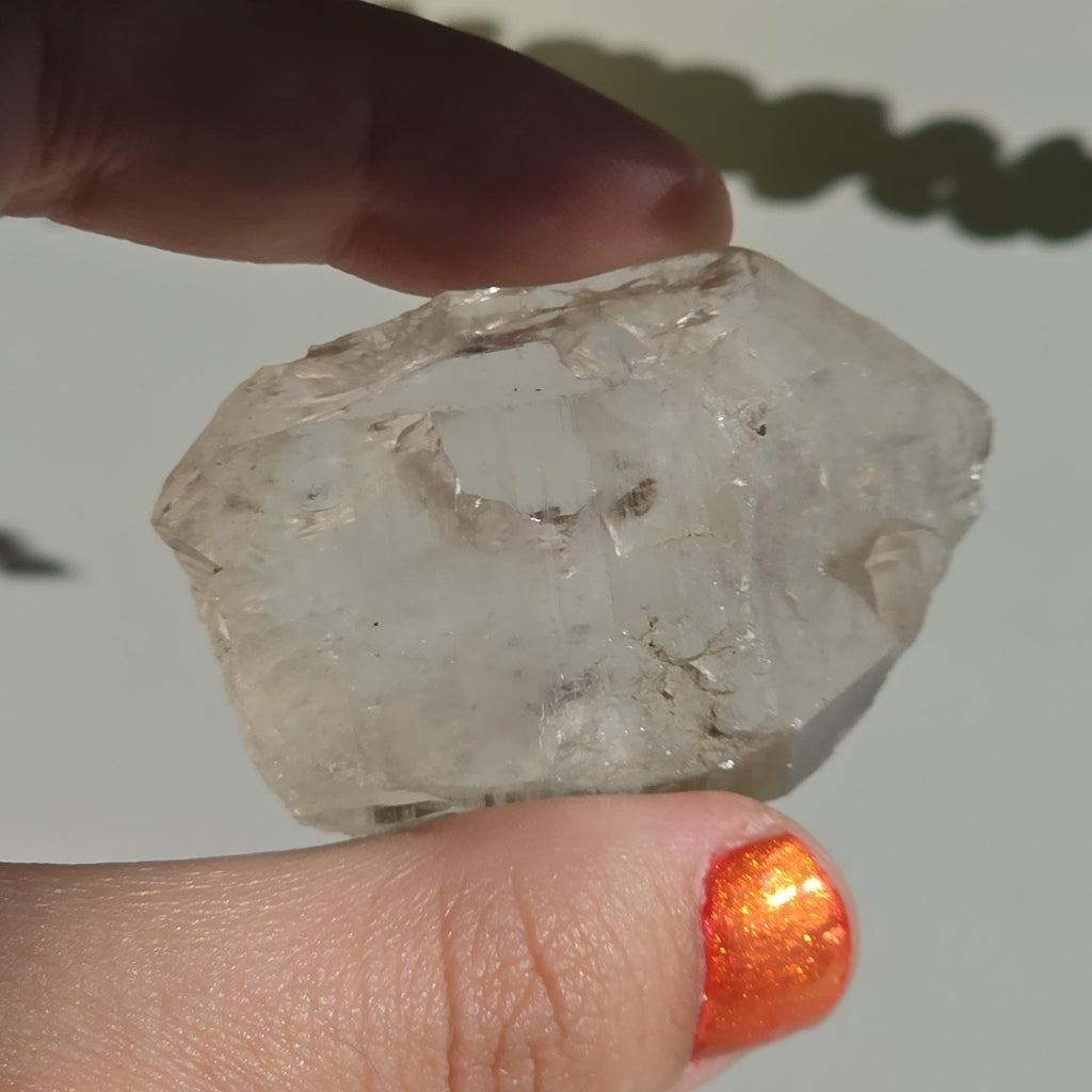 Alpine Quartz Crystal Point | Swiss Alps Clear Quartz with Matrix | Natural Collector Mineral Specimen