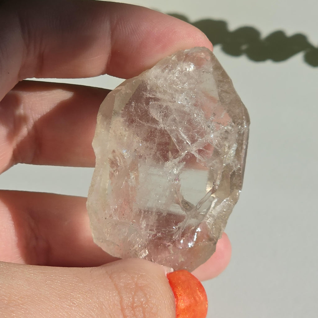 Alpine Quartz Crystal Point | Swiss Alps Clear Quartz with Matrix | Natural Collector Mineral Specimen