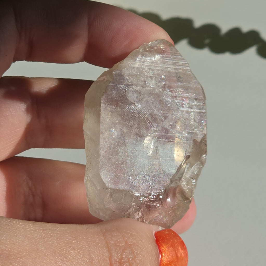 Alpine Quartz Crystal Point | Swiss Alps Clear Quartz with Matrix | Natural Collector Mineral Specimen