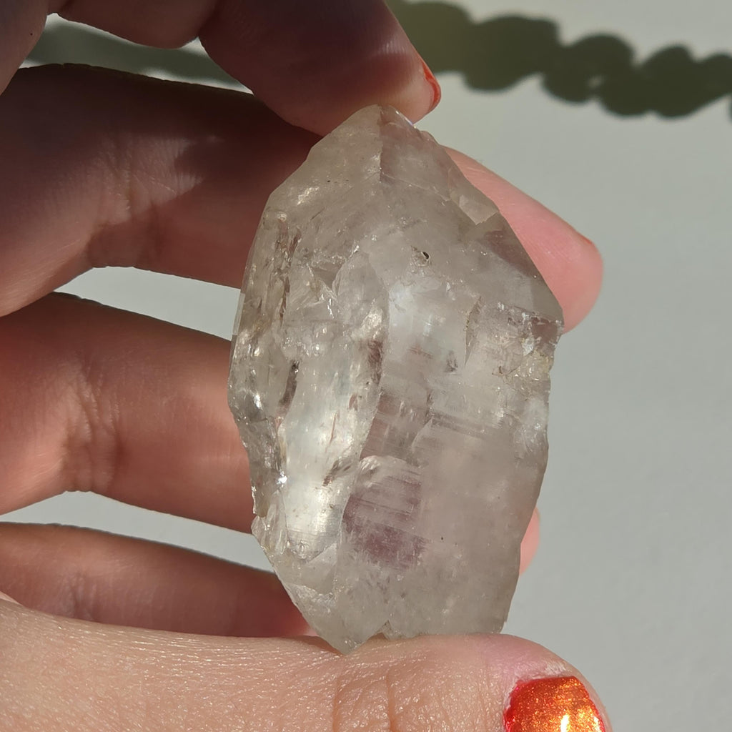 Alpine Quartz Crystal Point | Swiss Alps Clear Quartz with Matrix | Natural Collector Mineral Specimen