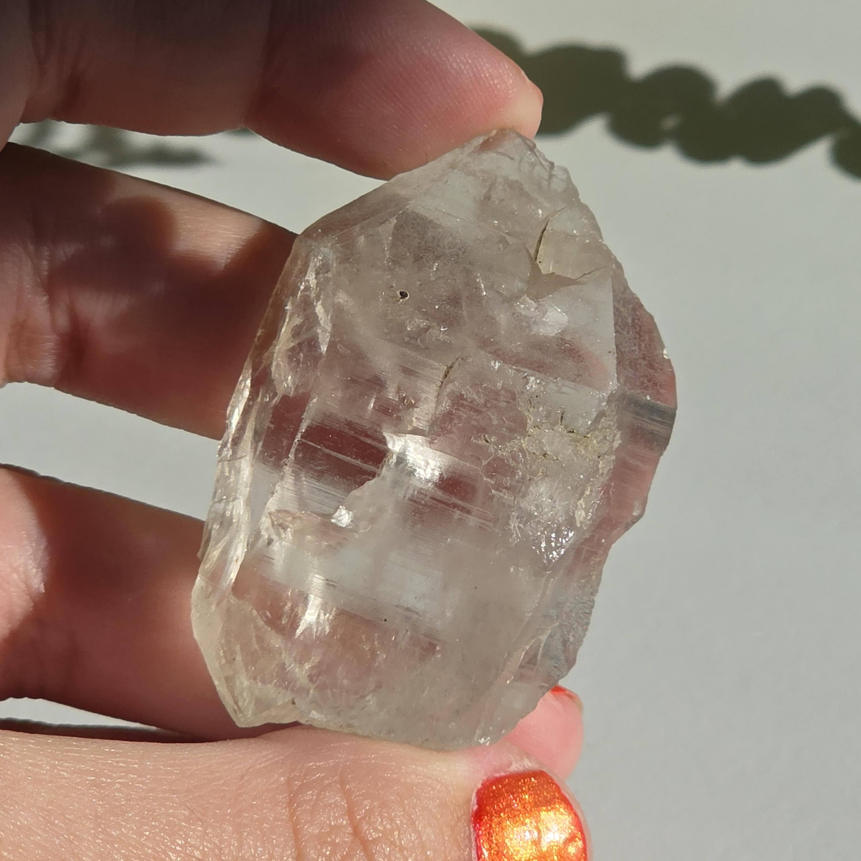 Alpine Quartz Crystal Point | Swiss Alps Clear Quartz with Matrix | Natural Collector Mineral Specimen