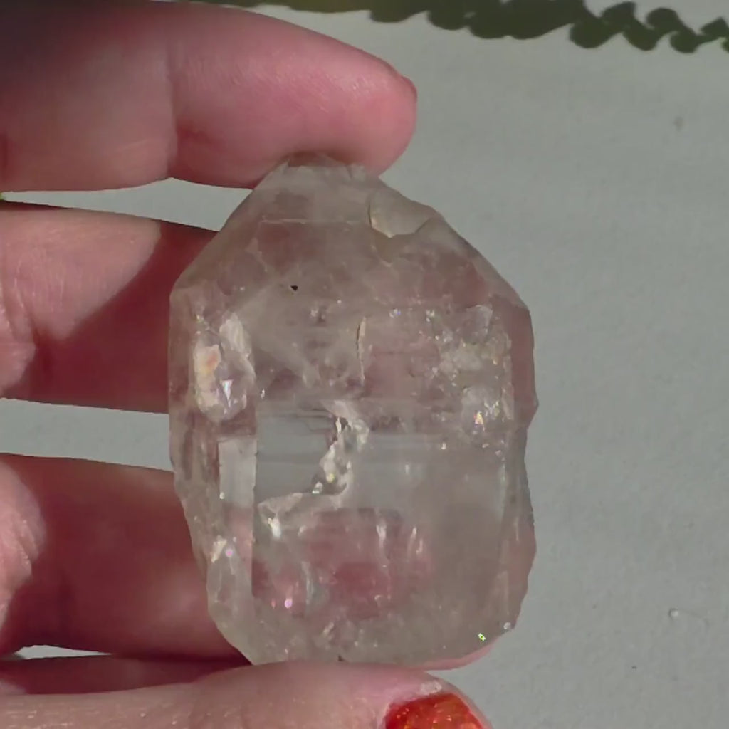 Alpine Quartz Crystal Point | Swiss Alps Clear Quartz with Matrix | Natural Collector Mineral Specimen