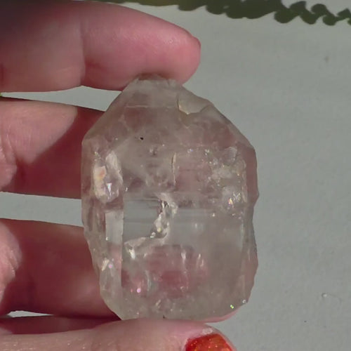 Alpine Quartz Crystal Point | Swiss Alps Clear Quartz with Matrix | Natural Collector Mineral Specimen