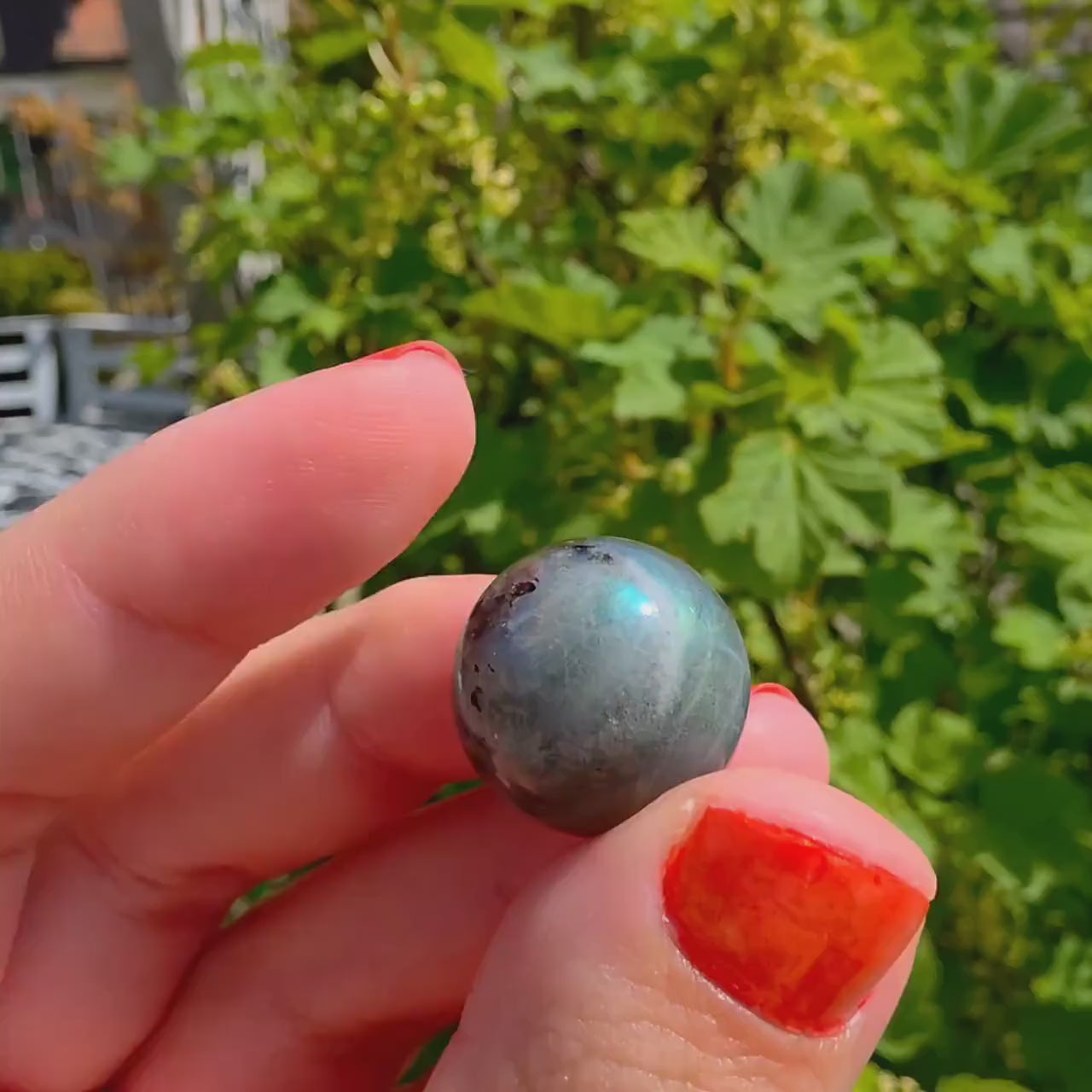 Flashy Labradorite Mini Sphere | Blue Green Gold Flash Crystal | High Quality Polished Gemstone Orb | Small Display Stone