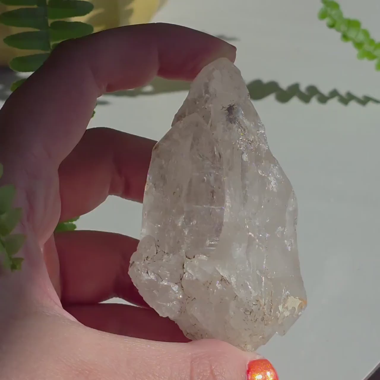 Alpine Quartz Crystal Point | Swiss Alps Clear Quartz with Matrix | Natural Collector Mineral Specimen