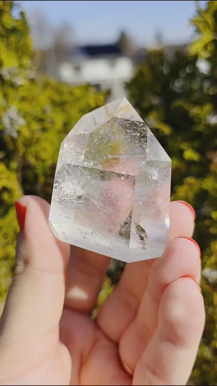 Himalayan Clear Quartz Tower | Polished Natural Crystal Point, Display Specimen